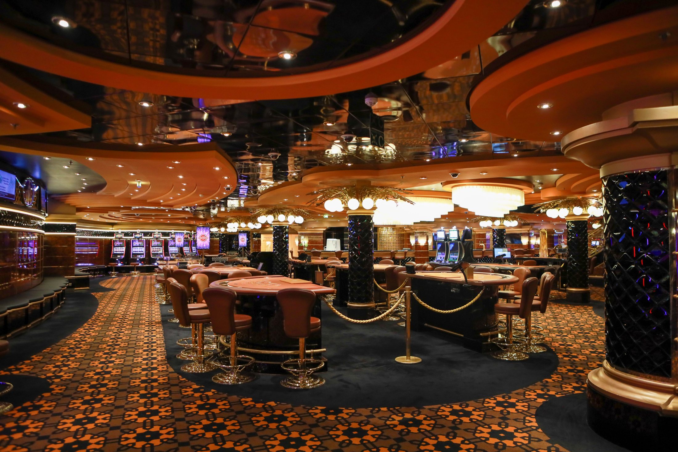 Stijlvol casino interieur